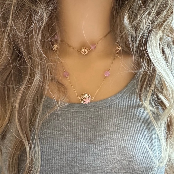 KATE SPADE • At First Blush Station Rosary Necklace - Picture 4 of 6